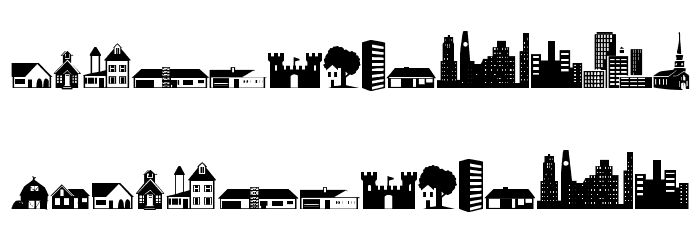 Little City 2000 Шрифта строчной