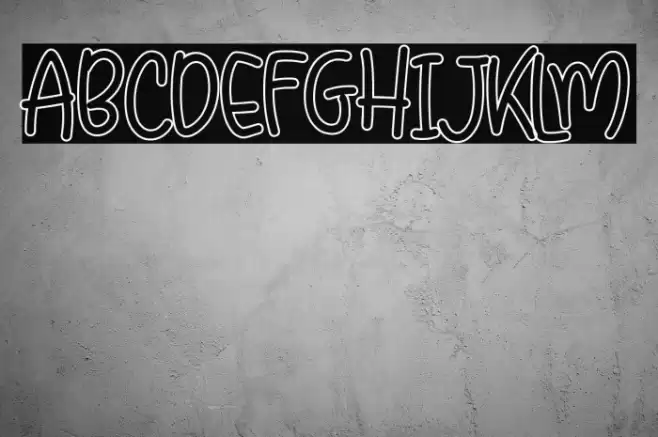 Little Clusters Outline Demo Font examples