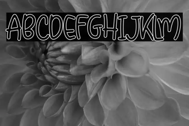 Little Clusters Outline Demo Font examples