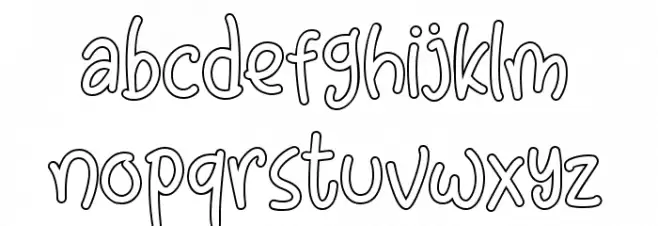 Little Clusters Outline Demo Polices MINUSCULES