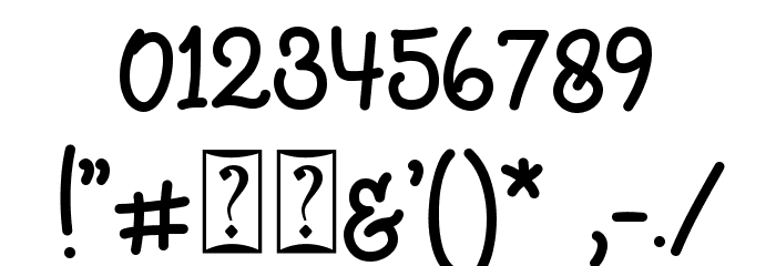 Little Clusters Reg Demo Font OTHER CHARS