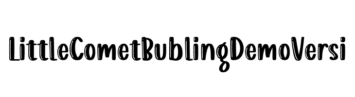 Little Comet Bubling Demo Versi  Frei Schriftart Herunterladen
