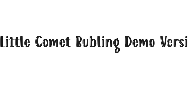 Little Comet Bubling Demo Versi Logo