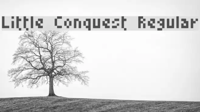 Little Conquest Regular Шрифта examples