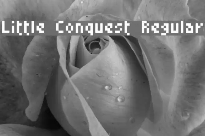 Little Conquest Regular Шрифта examples