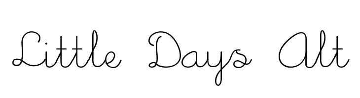 Little Days Alt Font