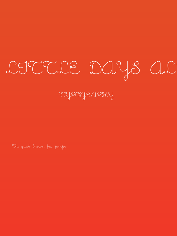 Little Days Alt Poster