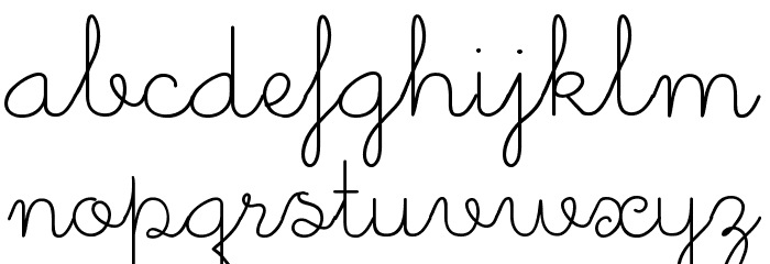 Little Days Alt Font LOWERCASE
