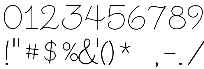 Little Days Font OTHER CHARS