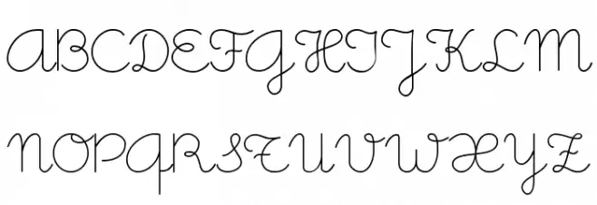Little Days Шрифта ВЕРХНИЙ