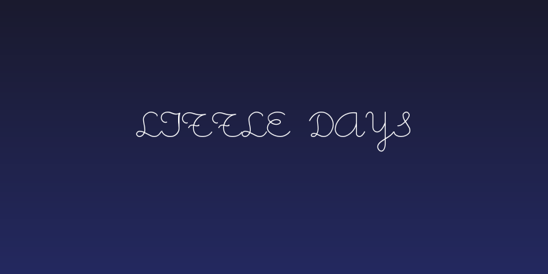 Little Days Social Header