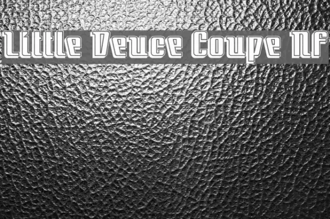 Little Deuce Coupe NF Font examples