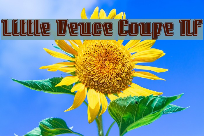 Little Deuce Coupe NF Font examples