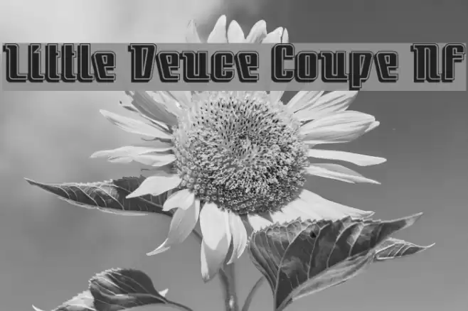 Little Deuce Coupe NF Font examples