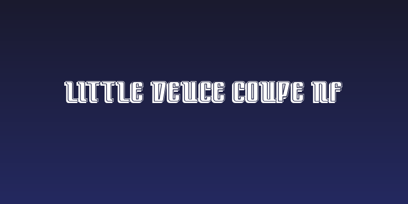 Little Deuce Coupe NF Social Header