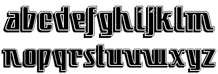 Little Deuce Coupe NF Font LOWERCASE
