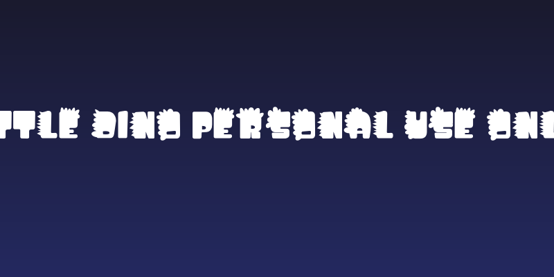 Little Dino PERSONAL USE ONLY! Social Header