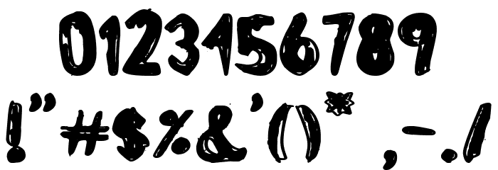 Little Dog of Hell Font OTHER CHARS