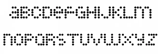 Little Dotties خط أحرف كبيرة