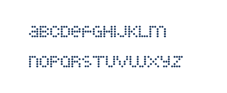 Little Dotties Lowercase