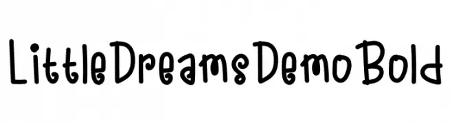 Little Dreams Demo Bold  baixar fontes gratis