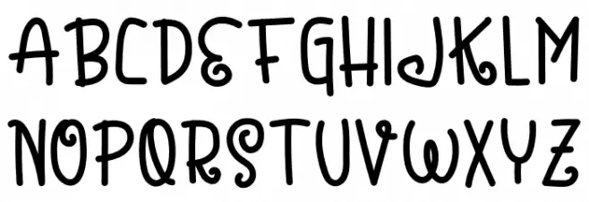 Little Dreams Demo Bold Schriftart Groß