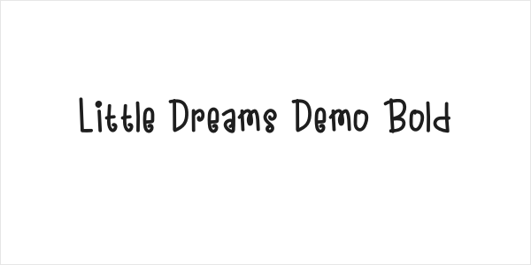 Little Dreams Demo Bold Logo