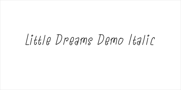 Little Dreams Demo Italic Logo