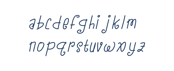 Little Dreams Demo Italic Lowercase