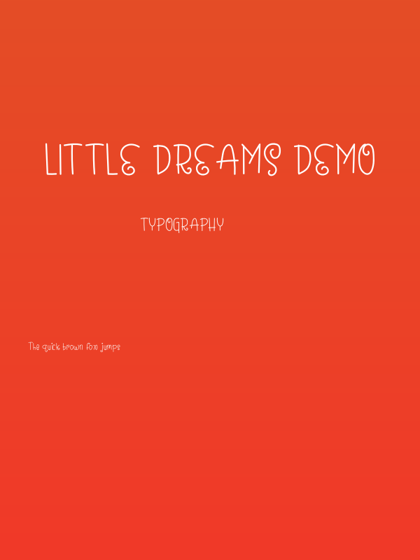 Little Dreams Demo Poster