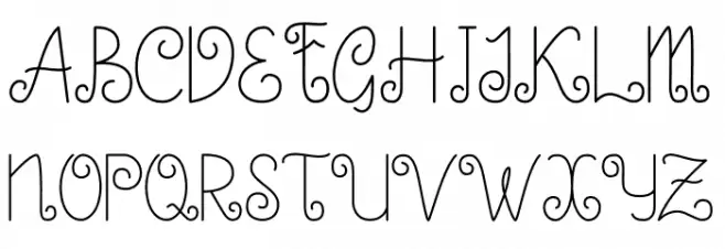 Little Edward Schriftart Groß