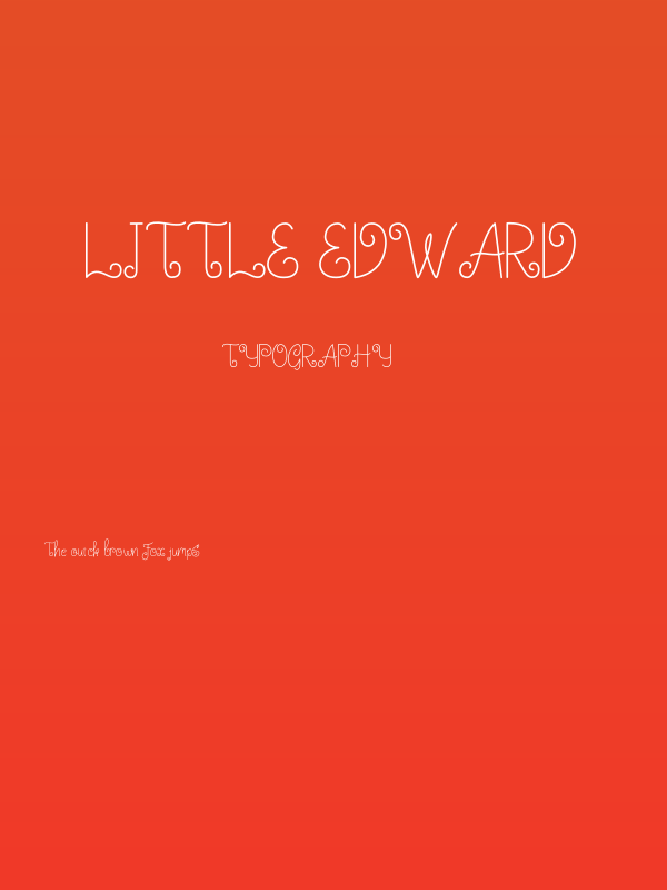 Little Edward Poster