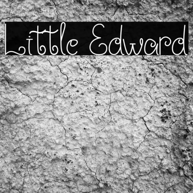 Little Edward Font examples