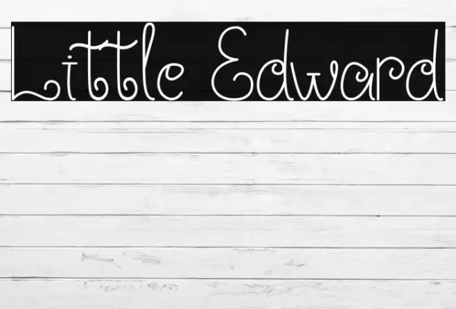 Little Edward Font examples