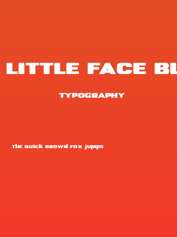 Little Face Black Poster