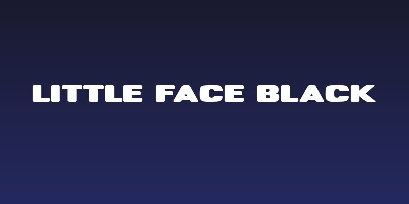 Little Face Black Social Header