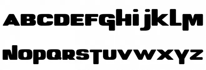 Little Face Black 字体 小写