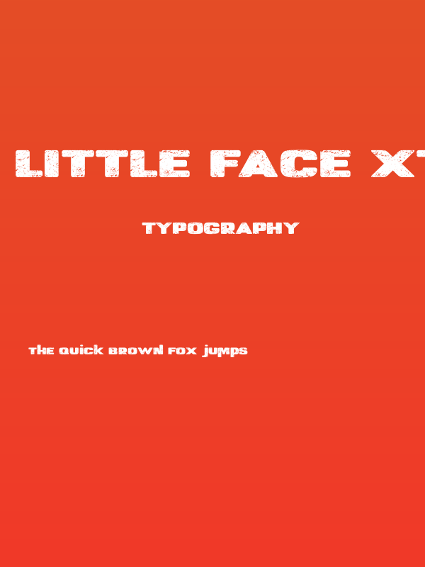 Little Face Xtra Poster