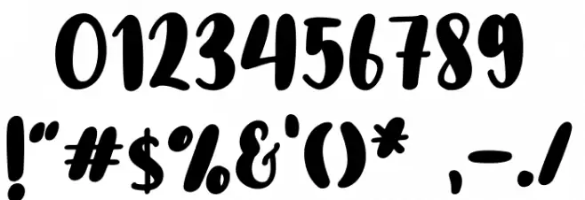 Little Farmhouse Font OTHER CHARS