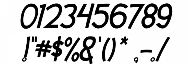 Little Fish Italic Font OTHER CHARS