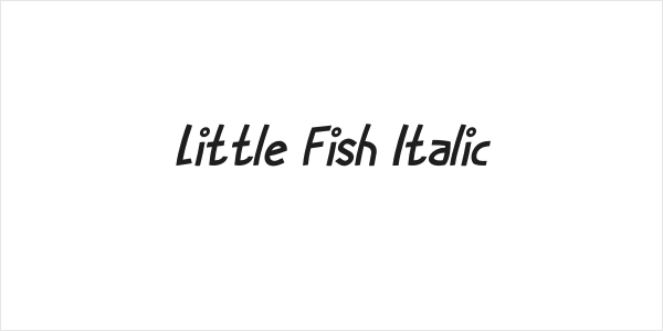 Little Fish Italic Logo