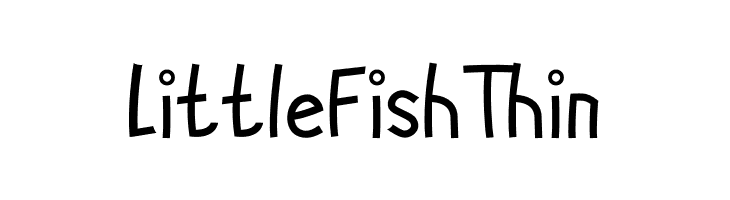 Little Fish Thin  Скачать бесплатные шрифты