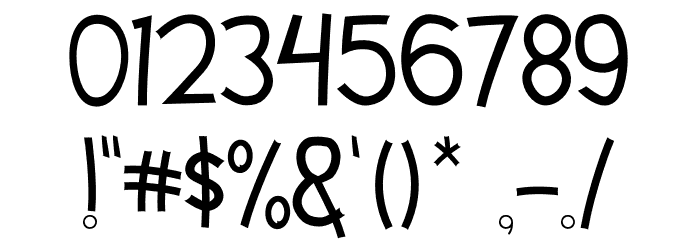 Little Fish Thin Font OTHER CHARS