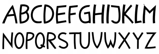 Little Fish Thin Шрифта ВЕРХНИЙ