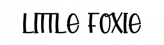 Little Foxie  フリーフォントのダウンロード
