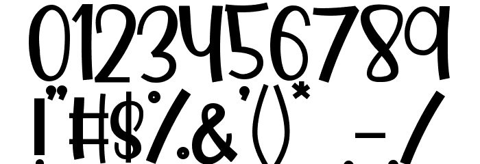 Little Foxie Font OTHER CHARS