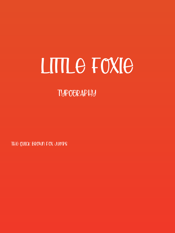 Little Foxie Poster