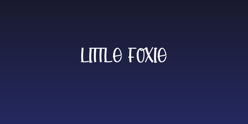 Little Foxie Social Header