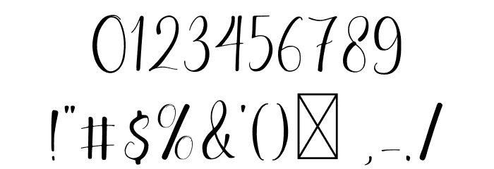 Little Funny Script Font OTHER CHARS