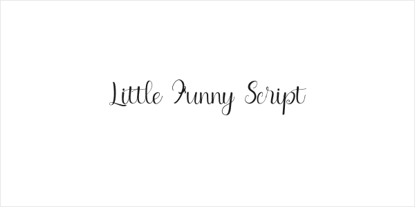 Little Funny Script Logo